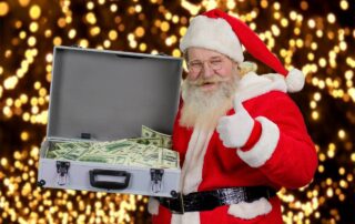 dollar, santa